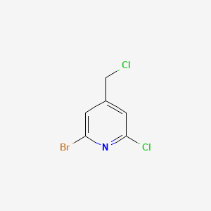 2-Bromo-6-chloro-4-(chloromethyl)pyridine - 