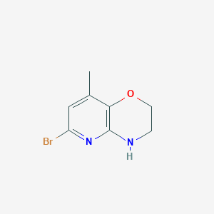 6-bromo-8-methyl-3,4-dihydro-2H-pyrido[3,2-b][1,4]oxazine - 1303587-94-1