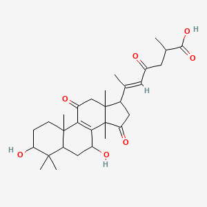 (E)-6-(3,7-dihydroxy-4,4,10,13,14-pentamethyl-11,15-dioxo-2,3,5,6,7,12,16,17-octahydro-1H-cyclopenta[a]phenanthren-17-yl)-2-methyl-4-oxohept-5-enoic acid - 