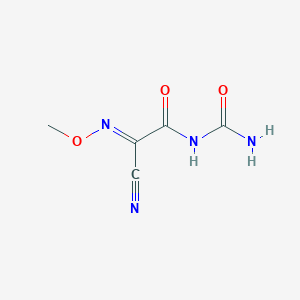 (E)-N-Methoxy-2-oxo-2-ureidoacetimidoyl-cyanide - 