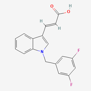 3-[1-(3,5-difluorobenzyl)-1H-indol-3-yl]acrylic acid - 
