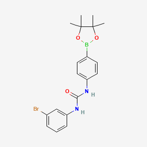 1-(3-Bromophenyl)-3-[4-(4,4,5,5-tetramethyl-1,3,2-dioxaborolan-2-yl)phenyl]urea - 