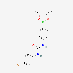 1-(4-Bromophenyl)-3-[4-(4,4,5,5-tetramethyl-1,3,2-dioxaborolan-2-yl)phenyl]urea - 