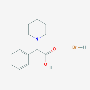 2-Phenyl-2-(piperidin-1-yl)acetic acid hydrobromide - 