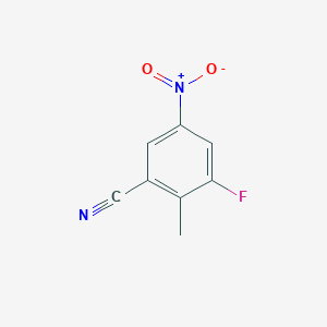 3-Fluoro-2-methyl-5-nitrobenzonitrile - 