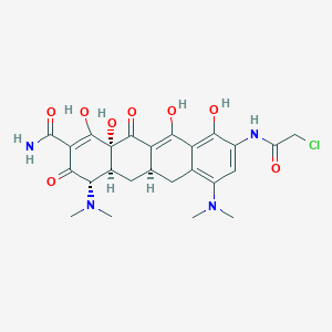 (4S,4aS,5aR,12aR)-9-[(2-chloroacetyl)amino]-4,7-bis(dimethylamino)-1,10,11,12a-tetrahydroxy-3,12-dioxo-4a,5,5a,6-tetrahydro-4H-tetracene-2-carboxamide - 