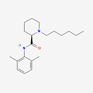 (2R)-N-(2,6-dimethylphenyl)-1-hexylpiperidine-2-carboxamide - 
