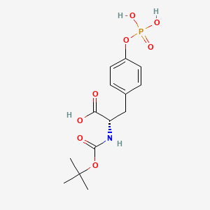 (2S)-2-[(2-methylpropan-2-yl)oxycarbonylamino]-3-(4-phosphonooxyphenyl)propanoic acid - 