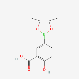 2-Hydroxy-5-(4,4,5,5-tetramethyl-1,3,2-dioxaborolan-2-YL)benzoic acid - 