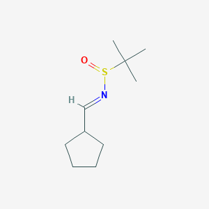 (S,E)-N-(Cyclopentylmethylene)-2-methylpropane-2-sulfinamide - 