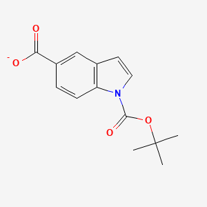 1H-Indole-1,5-dicarboxylic acid, 1-(1,1-dimethylethyl) ester - 