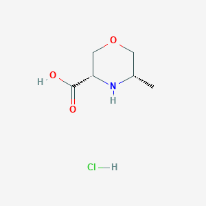5-Methylmorpholine-3-carboxylic acid hydrochloride, cis - 