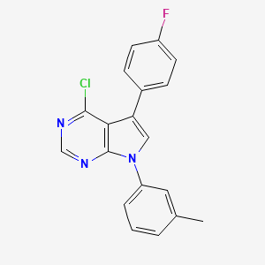 4-Chloro-5-(4-fluorophenyl)-7-(m-tolyl)-7H-pyrrolo[2,3-d]pyrimidine - 