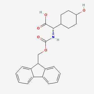 (2S)-2-((((9H-Fluoren-9-yl)methoxy)carbonyl)amino)-2-(4-hydroxycyclohexyl)acetic acid - 