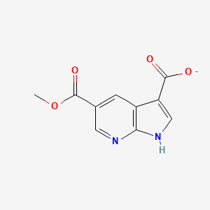 1H-Pyrrolo[2,3-b]pyridine-3,5-dicarboxylic acid, 5-methyl ester - 