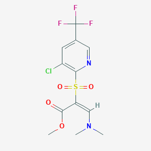 methyl (2E)-2-{[3-chloro-5-(trifluoromethyl)pyridin-2-yl]sulfonyl}-3-(dimethylamino)prop-2-enoate - 