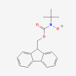 9H-fluoren-9-ylmethyl N-tert-butyl-N-hydroxycarbamate - 