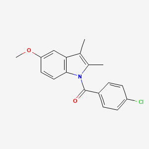 (4-Chlorophenyl)(5-methoxy-2,3-dimethyl-1H-indol-1-yl)methanone - 