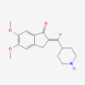 5,6-Dimethoxy-2-(piperidin-4-yl)methyleneindan-1-one - 