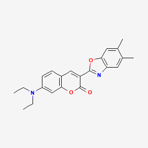7-(Diethylamino)-3-(5,6-dimethylbenzo[d]oxazol-2-yl)-2H-chromen-2-one - 