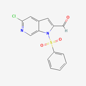 5-Chloro-1-(phenylsulfonyl)-6-azaindole-2-carbaldehyde - 1227267-20-0