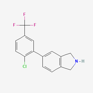 5-(2-Chloro-5-(trifluoromethyl)phenyl)isoindoline - 1206970-34-4