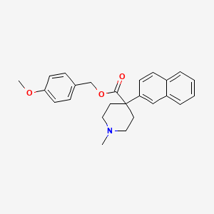 4-Methoxybenzyl 1-methyl-4-(naphthalen-2-yl)piperidine-4-carboxylate - 