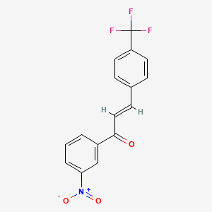1-(3-Nitrophenyl)-3-[4-(trifluoromethyl)-phenyl]prop-2-en-1-one - 