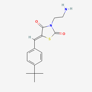 3-(2-Aminoethyl)-5-[(4-tert-butylphenyl)methylidene]-1,3-thiazolidine-2,4-dione - 
