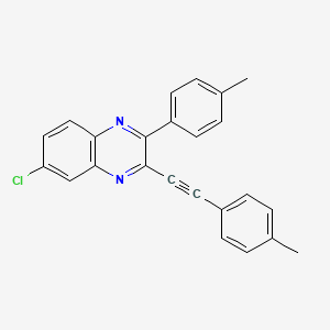 6-Chloro-2-(p-tolyl)-3-(p-tolylethynyl)quinoxaline - 