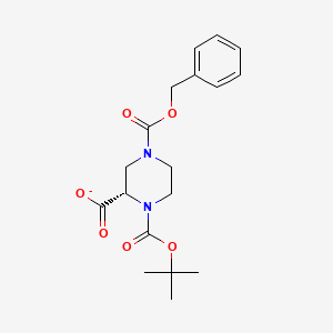 1,2,4-Piperazinetricarboxylic acid, 1-(1,1-dimethylethyl) 4-(phenylmethyl) ester, (2S)- - 