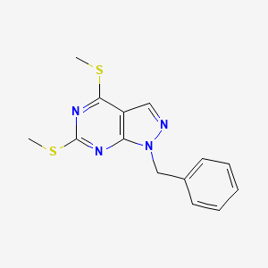 1-Benzyl-4,6-bis(methylthio)-1H-pyrazolo[3,4-d]pyrimidine - 