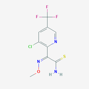 (2Z)-2-[3-chloro-5-(trifluoromethyl)pyridin-2-yl]-2-methoxyiminoethanethioamide - 