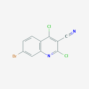 7-Bromo-2,4-dichloroquinoline-3-carbonitrile - 