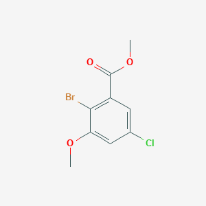 Methyl 2-bromo-5-chloro-3-methoxybenzoate - 