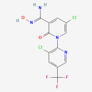 5-chloro-1-[3-chloro-5-(trifluoromethyl)pyridin-2-yl]-N'-hydroxy-2-oxopyridine-3-carboximidamide - 