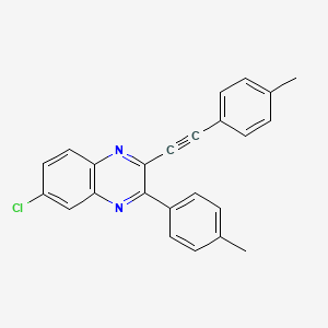 6-Chloro-3-(p-tolyl)-2-(p-tolylethynyl)quinoxaline - 