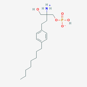 [2-azaniumyl-2-(hydroxymethyl)-4-(4-octylphenyl)butyl] hydrogen phosphate - 