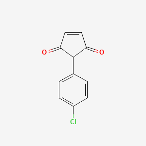 4-Cyclopentene-1,3-dione, 2-(4-chlorophenyl)- - 