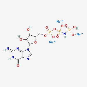 5'-Guanylic acid, monoanhydride with imidodiphosphoric acid, trisodium salt (9CI) - 