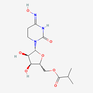 [(2R,3S,4R,5R)-3,4-dihydroxy-5-[(4E)-4-hydroxyimino-2-oxo-1,3-diazinan-1-yl]oxolan-2-yl]methyl 2-methylpropanoate - 
