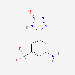 5-[3-Amino-5-(trifluoromethyl)phenyl]-4,5-dihydro-1,2,4-triazol-3-one - 