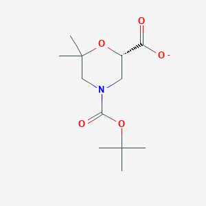 2,4-Morpholinedicarboxylic acid, 6,6-dimethyl-, 4-(1,1-dimethylethyl) ester, (2S)- - 