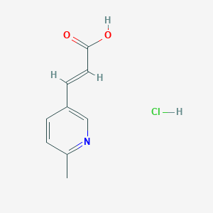 3-(6-Methylpyridin-3-yl)prop-2-enoic acid hydrochloride - 