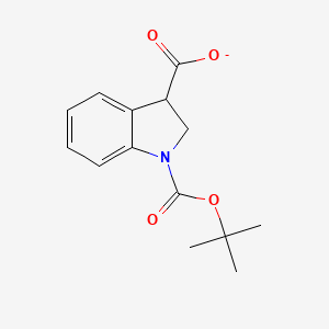 1-[(2-Methylpropan-2-yl)oxycarbonyl]-2,3-dihydroindole-3-carboxylate - 