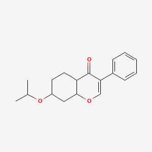 3-Phenyl-7-propan-2-yloxy-4a,5,6,7,8,8a-hexahydrochromen-4-one - 