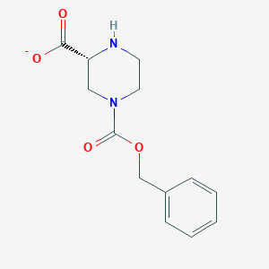 1,3-Piperazinedicarboxylic acid, 1-(phenylmethyl) ester, (3R)- - 
