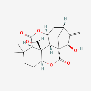15|A-Hydroxy-20-oxo-6,7-seco-ent-kaur-16-en-1,7|A(6,11|A)-diolide - 