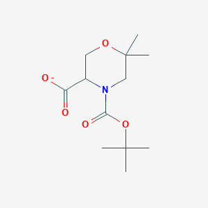 3,4-Morpholinedicarboxylic acid, 6,6-dimethyl-, 4-(1,1-dimethylethyl) ester - 