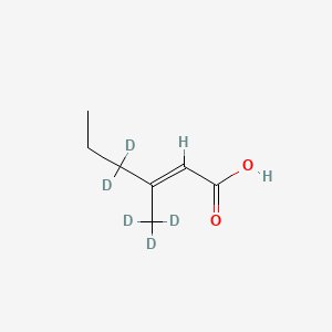 (E)-3-Methyl-2-hexenoic acid-d5 - 